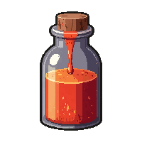 fire resistance potion  overflowing dripping