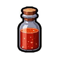 fire resistance potion  small vial tiny