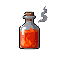 fire resistance potion  smoking vapor trail