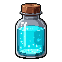 frost resistance potion  glowing bright liquid