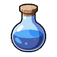 frost resistance potion  round flask glass