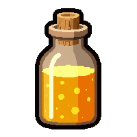 growth giant elixir  glowing bright liquid
