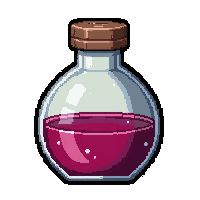 growth giant elixir  round flask glass
