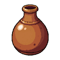 growth giant elixir  simple clay jug
