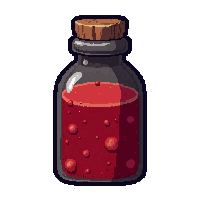health restore red  ancient dusty old