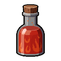 health restore red  burning hot steam