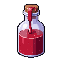health restore red  overflowing dripping