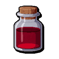 health restore red  small vial tiny