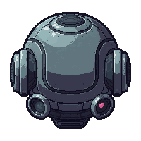Ai Companion Orb  Military Spec Rugged — free pixel art sprite from Runner Scifi Tech