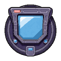 Shield Generator Belt  Prototype Experimental — free pixel art sprite from the Runner Scifi Tech collection, transparent PNG