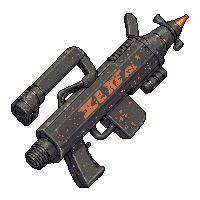 antimatter launcher  battle worn scratched