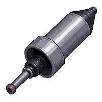 antimatter launcher  chrome metallic silver