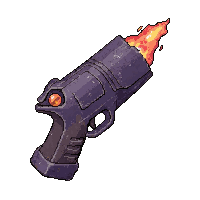 antimatter launcher  pulsing red hot
