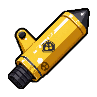 antimatter launcher  yellow hazard marked