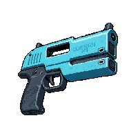 cryo freeze gun  cyan electric arcs