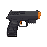 disruptor pistol  orange warning lights