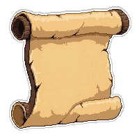Ancient Forbidden Scroll  Pristine New Paper — free pixel art sprite from Runner Scrolls