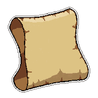 dark curse scroll  rolled parchment tied