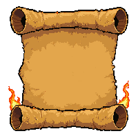 earthquake scroll  burning edges on fire