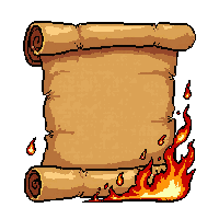 explosion red scroll  burning edges on fire