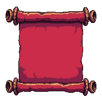 explosion red scroll  unrolled open flat