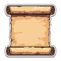 Invisibility Scroll Glowing Magical Aura — free pixel art sprite from the Runner Scrolls collection, transparent PNG