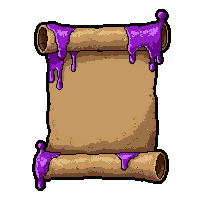 Poison Gas Scroll Dark Shadow Wisps — free pixel art sprite from the Runner Scrolls collection, transparent PNG