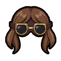 aviator goggles brass  chocolate brown suede