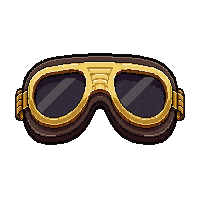 aviator goggles brass  collector mint condition