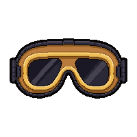 Aviator Goggles Brass  Formal Gala Style — free pixel art sprite from Runner Steampunk Attire