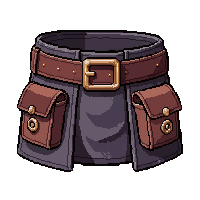 Belt With Pouches  Copper Accent Detail — free pixel art sprite from Runner Steampunk Attire