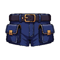Belt With Pouches  Deep Navy Blue — free pixel art sprite from Runner Steampunk Attire