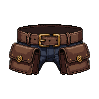 belt with pouches  mechanic oil stained