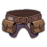 Belt With Pouches  Worn And Patched — free pixel art sprite from Runner Steampunk Attire