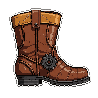 boot with gears  collector mint condition