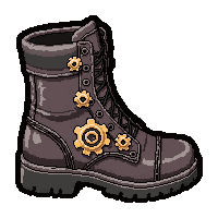 boot with gears  combat modified