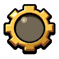 brooch gear shaped  collector mint condition