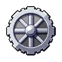 brooch gear shaped  pristine tailored