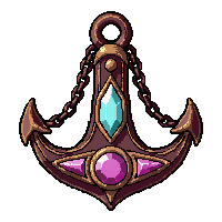 airship anchor chain  crystal powered gem