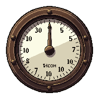 barometer gauge  coal fired smoking