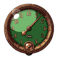 barometer gauge  copper patina green