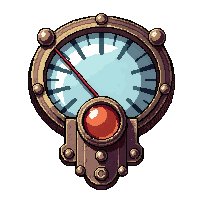 barometer gauge  crystal powered gem