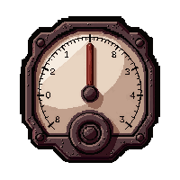 barometer gauge  damaged but ticking
