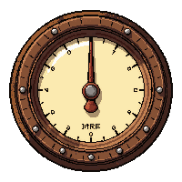 barometer gauge  oversized comical