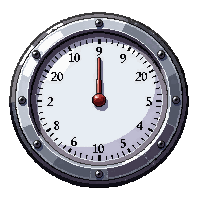 barometer gauge  silver nickel plated