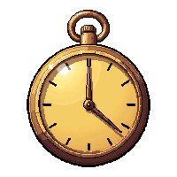 brass pocket watch  oversized comical