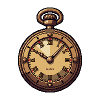 brass pocket watch  worn antique aged