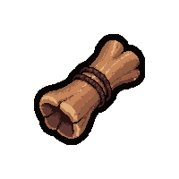 Bone Animal Piece  Bundled Tied Together — free pixel art sprite from Runner Survival Resources
