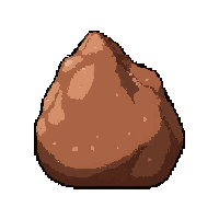 clay ball raw  abundant pile