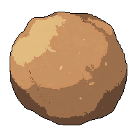 clay ball raw  dried and preserved
